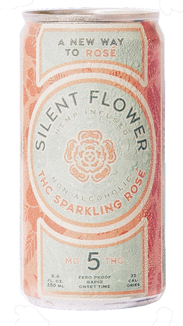 Sparkling Non-Alcoholic THC Rosé (4-pack)