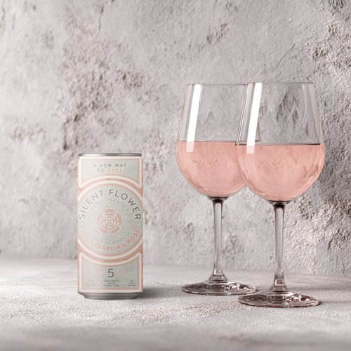 Sparkling Non-Alcoholic THC Rosé