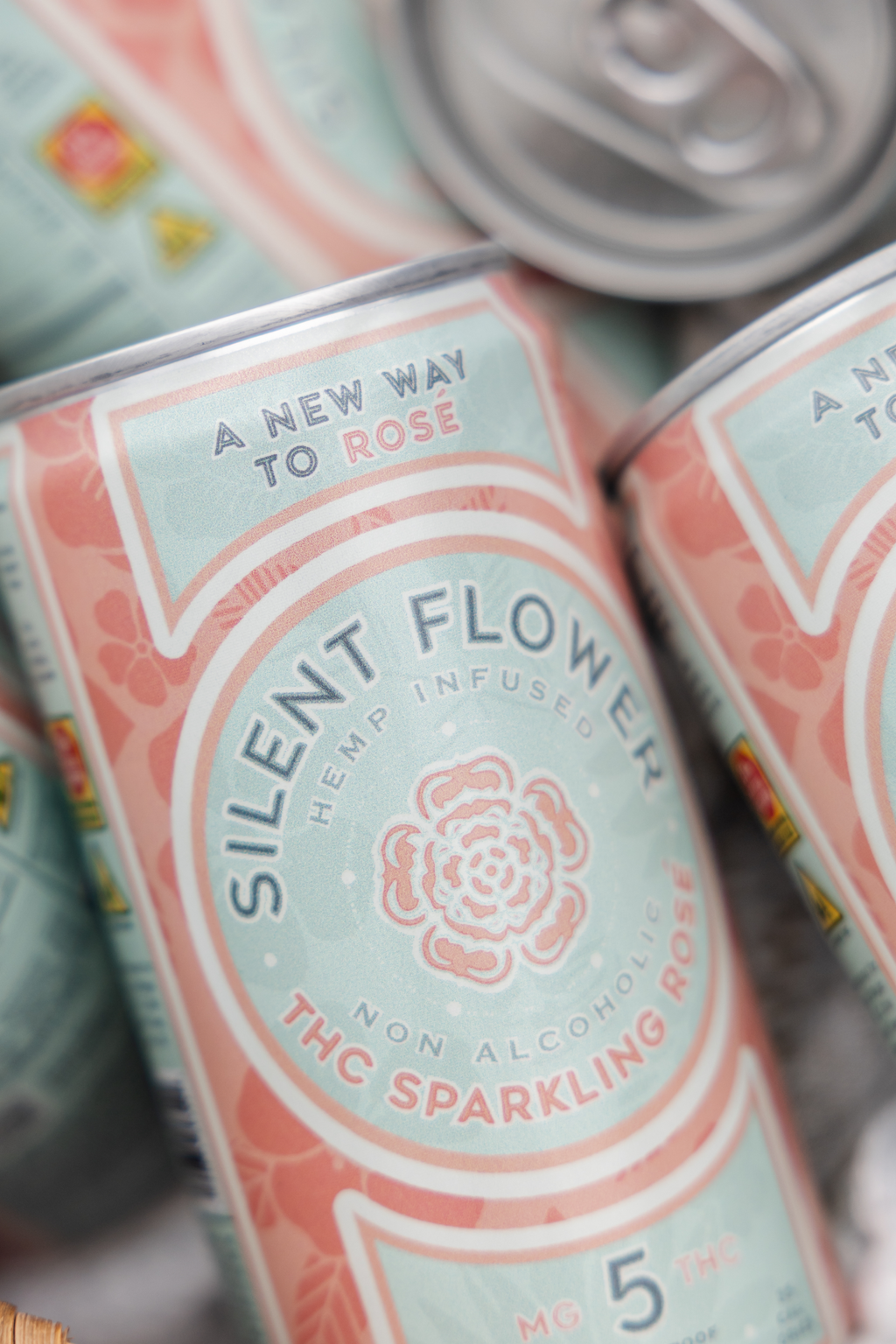 Sparkling Non-Alcoholic THC Rosé (4-pack)